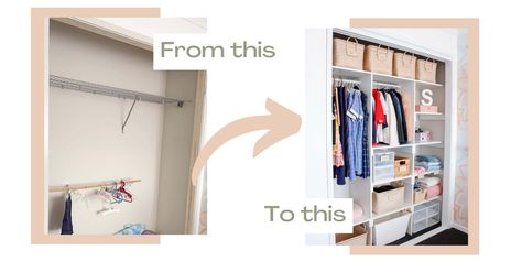 Diy Built In Wardrobes, Diy Built In, Budget Friendly Diy, Storage Labels, Wardrobe Makeover, Sliding Wardrobe Doors, Diy Wardrobe, Diy Renovation, Wardrobe Doors