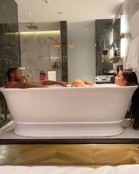 SHERLINA on Instagram: “Happy Birthday to my favourite person ❤️ @uptown_p1” Couple Bathtub Aesthetic, Couples Bathtub, Bathtub Aesthetic, Rich Couple, I Need Love, Black Relationship Goals, Couples Vacation, Goals Pictures, Rich Girl Lifestyle