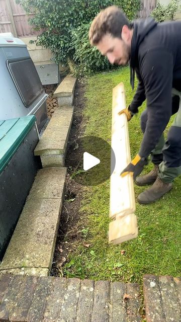 Alexander hayden on Instagram: "Trying to get a perfect straight edge using some wood, #trying #perfect #satisfying #satisfyingvideos #edging #lawn #wood #straight #tools #work #garden #yard" Garden Edging Tool, Diy Garden Edging, Garden Edging Ideas Cheap, Edging Lawn, Wood Edging, Garden Edging Ideas, Edging Ideas, Garden Edging, Yard Work