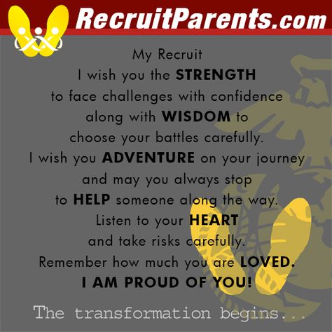 The transformation begins #USMC #bootcamp #Marines #thefewtheproud Motivational Quotes For Marine Boot Camp, Marine Recruit Motivation, Motivational Quotes For Boot Camp, Navy Boot Camp Quotes, Boot Camp Quotes, Marine Mom Quotes, Military Send Off Party Ideas, Basic Training Letters, Usmc Bootcamp