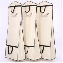 Two Use New Thick Non woven Material Large Size For Wedding Evening Dress Dust Cover Protector Bag Dustproof Cover Printing LOGO|Clothing Covers| - AliExpress Dress Covers, Printing Logo, Garment Cover, Wedding Dress Train, Beige Style, Evening Dresses For Weddings, Wardrobe Storage, Protective Clothing, Garment Bag