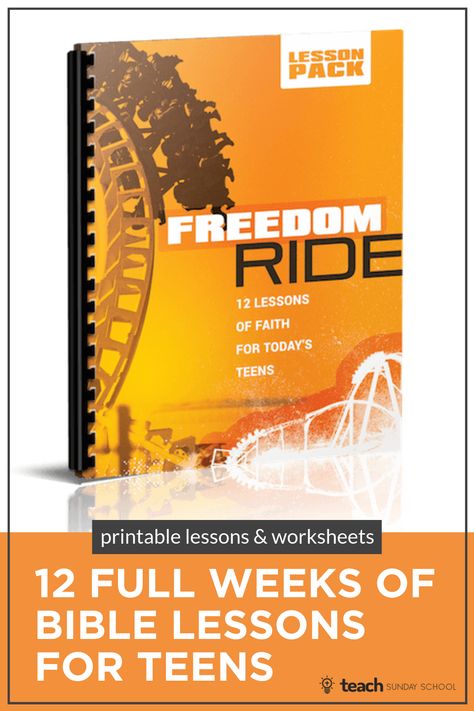 12 Weeks of Printable Bible Lessons for Teenagers. Includes full lesson outline, worksheets, discussion questions, study guide, etc. Teen Bible Study Lessons, Bible Lessons For Teens, Teen Sunday School Lessons, Youth Bible Study Lessons, Teen Bible Lessons, Youth Sunday School Lessons, Free Sunday School Lessons, Youth Group Lessons, Teen Bible Study