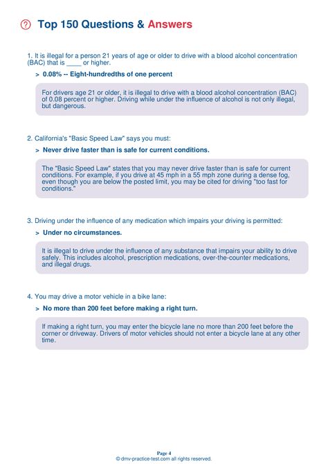 FREE DMV Practice Test for California Permit 2024 | CA | Page 5 of 6 I Passed My Permit Test, Passed Permit Test, California Permit Test, Driver Permit Test, How To Study For Drivers Permit, Drivers Permit Test, Dmv Permit Test, Dmv Driving Test, Dmv Test