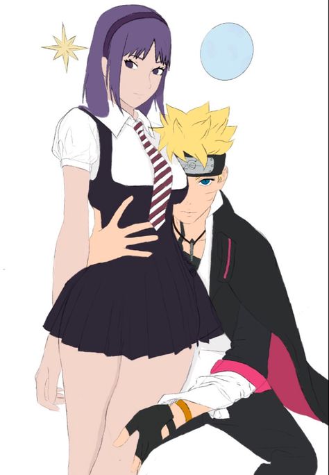 Sumire X Boruto, Boruto And Sumire, Boruto X Sumire, Boruto Sumire, Sumire Boruto, Boruto Time Skip, Boruto Wallpaper, Boruto Fanart, Naruto Clans