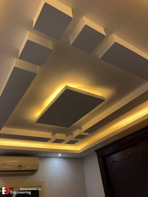 Top 41 Modern False Ceiling Gypsum Design Ideas - Engineering Discoveries Bord Design, Gypsum Design, Pop Design For Hall, Pop Design For Roof, Drawing Room Ceiling Design, Simple False Ceiling Design, Gypsum Ceiling Design, Luxury Ceiling Design, Simple Ceiling Design