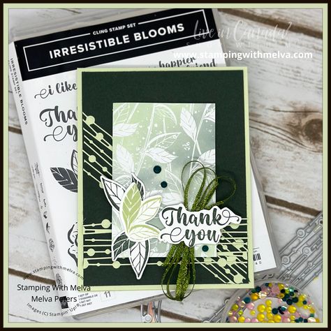 Stampin Up Thank You Cards Simple Ideas, Stampin Up Blossoms In Bloom, Stampin Up Hello Irresistible Dsp, Su Irresistible Blooms Cards, Stampin Up Irresistible Blooms Cards, Irresistible Blooms Stampin Up Cards, Stampin Up Thank You Cards, Stampin Up Irresistible Blooms, Hello Irresistible