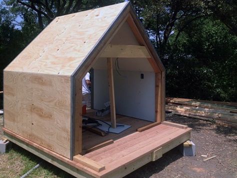 Life of an Architect - Lantern Playhouse | Life of an Architect A Frame Playhouse, Neglected Children, Life Of An Architect, Garden Room Ideas, Build A Playhouse, Metal Siding, Kids Playhouse, A Frame House, Tiny House Cabin