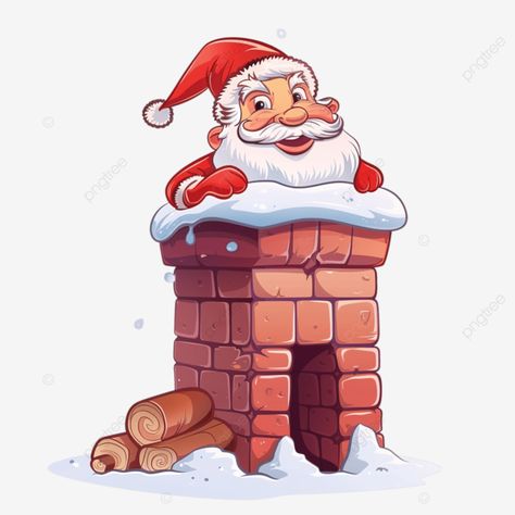 cartoon santa claus stuck in the chimney Santa Stuck In Chimney Drawing, Santas Coming, Cartoons Png, Window Art, String Art, Map Art, Santa Claus, Graphic Resources, Line Art