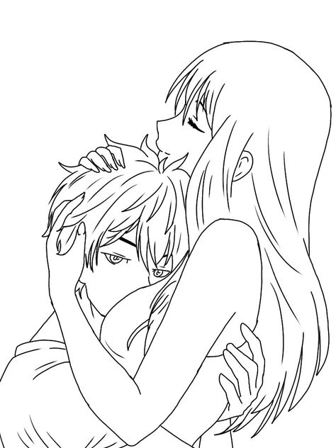 Anime Couple Drawing Base Easy, Holding Kitten Pose, Anime Couple Drawing Base With Hair, Manga Couple Drawing Base, Body Base Drawing Couple With Hair, Couple Cuddle Pose Ref Draw, Anime Cute Couple Base, Cute Couple Art Base Drawing, Cute Couple Art Base With Hair