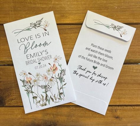 Wild Flowers Bridal Shower Love is in Bloom seed packet favors, Wedding favor, with or without seeds (set of 15), sp20213 Bridal Shower Favors Flowers, Love Is In Bloom, Flower Bridal Shower Favors, Wedding Seed Packet Favors, Seed Packets Favors, Seed Wedding Favors, Seed Favors, Bridal Shower Flowers, Wedding Shower Favors