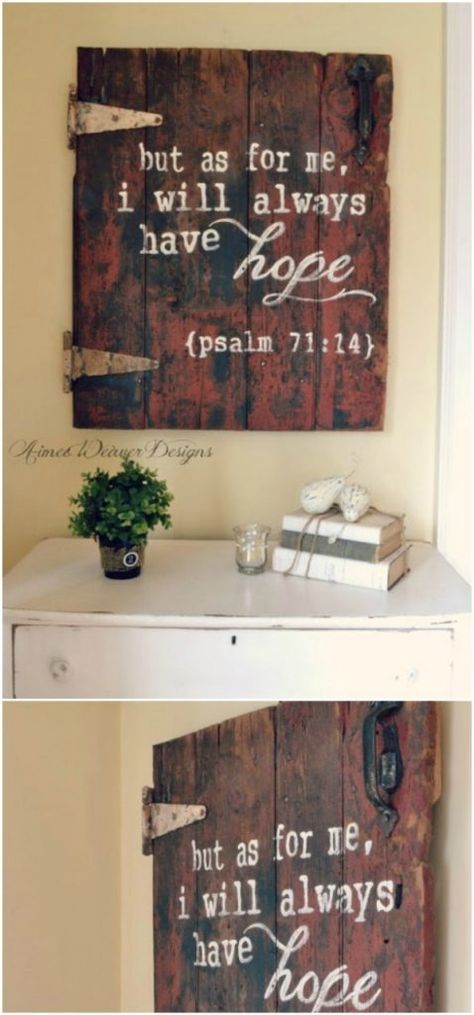 50 Wood Signs That Will Add Rustic Charm To Your Home Decor { Curated and Created by DIYnCrafts.com } Pink Life, Diy Holz, Pallet Signs, Pallet Art, Rustic Signs, Wooden Sign, Pallet Diy, Barn Wood, Barn Door