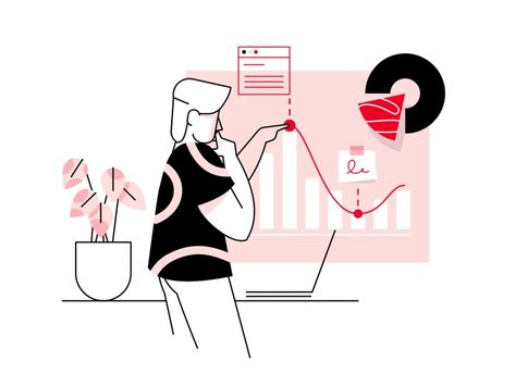 Data analysis- illustration by Pawel Olek for Made Tight on Dribbble Microsoft Applications, Social Media Art, Amazing Websites, Employee Management, Web Application Development, Mobile Development, Business Problems, It Services, Top Crafts