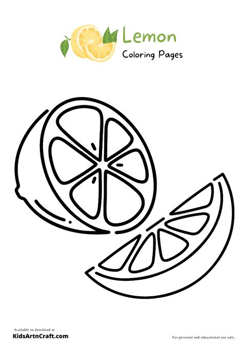 Lemon Coloring Pages For Kids – Free Printables Check more at https://www.kidsartncraft.com/lemon-coloring-pages/ Flower Stencils, Printables Free Kids, Easy Coloring, Sweet Lemon, Flower Stencil, Easy Coloring Pages, Coloring Pages Printable, Page Ideas, Free Kids