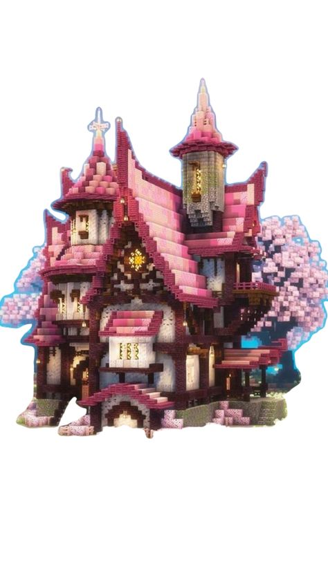 Minecraft Witch, Fantasy Minecraft, Witches House, Aesthetic Minecraft, Minecraft Inspo, Minecraft Building, Witch House, Minecraft Ideas, Minecraft Houses