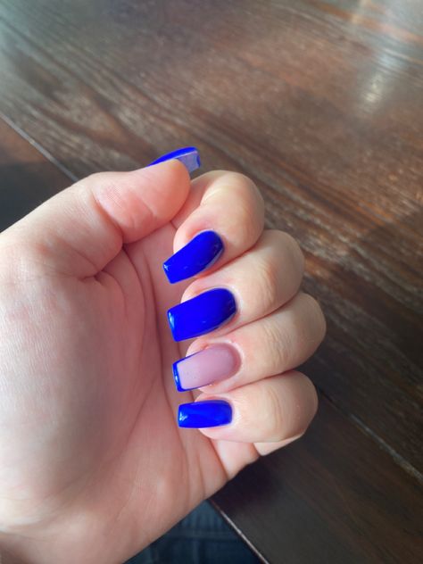 Royal Blue Nails Designs, Nail Aesthetic, Royal Blue Nails, Demi Permanent, Blue Nail Designs, Nails Ideas, Nails Art, Blue Nails, Nail Colors