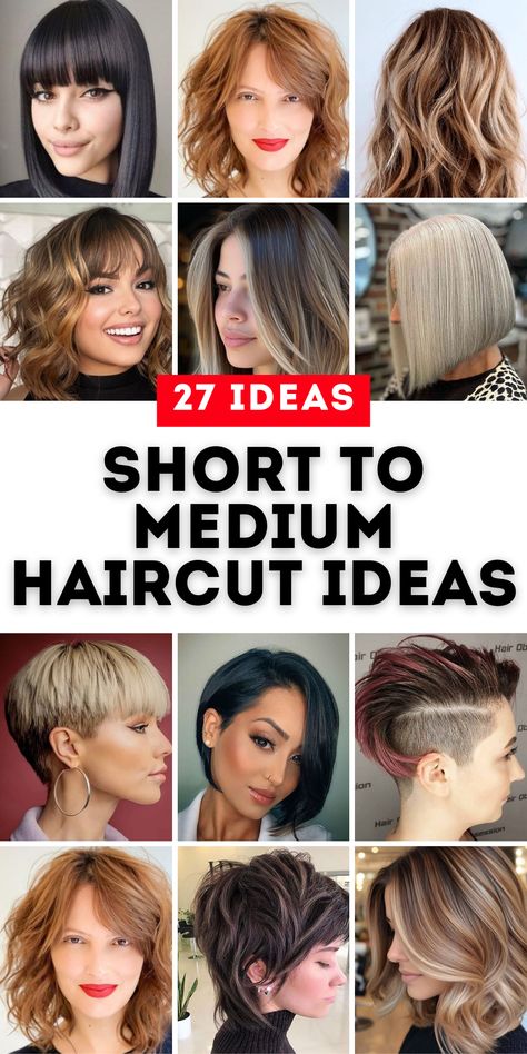 Discover 27 chic short to medium haircut ideas for 2024 that add volume and style to any hair type. From choppy layers for fine hair to face-framing cuts for thick hair, these looks offer something for everyone. Whether you want a soft layered cut or something with bangs, these styles bring effortless elegance and manageability, perfect for women of all ages and face shapes. Short A Frame Haircut, Choppy Layers For Fine Hair, Layers For Fine Hair, Layers For Curly Hair, Cuts For Thick Hair, Curly And Straight Hair, Medium Haircut, Medium Short Haircuts, Haircuts 2024