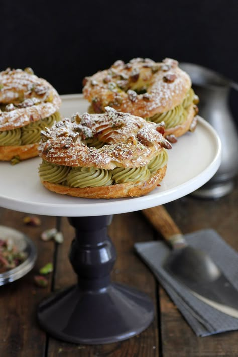 Pistachio Cream, Paris Brest, Choux Pastry, French Pastry, French Dessert, French Desserts, Cream Puff, Köstliche Desserts, French Pastries