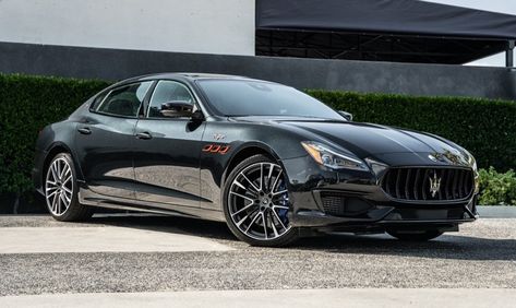 Maserati Westlake is proud to present this 2022 Maserati Quattroporte Trofeo in Nero NoctisMaserati Westlake is an O'Gara Coach Company. The O'Gara Coach... Maserati Quattroporte Trofeo, Maserati Quattroporte, Maserati Ghibli, Retro Car, Street Racing Cars, Street Racing, Pretty Cars, Car Prices, Black Car