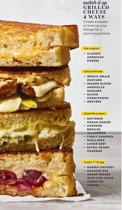 Sandwich Sourdough, Cheddar Grilled Cheese, Dorm Food, Best Sandwich Recipes, Muenster Cheese, Extra Sharp Cheddar, Grilled Cheese Sandwiches, Fair Food, Spicy Sausage