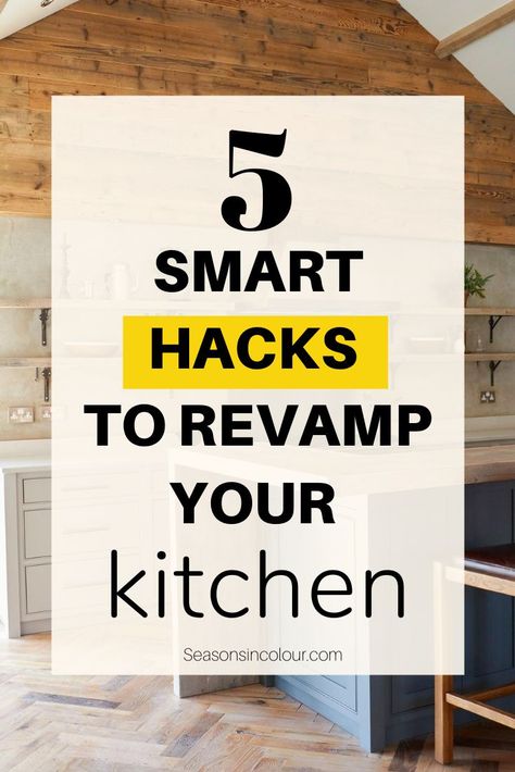 What are the smartest hacks to update your kitchen decor on a budget? Check out these latest ideas for kitchen design, with the newest, most current hacks for kitchen update and makeover. Whether you have a modern, small, industrial or contemporary kitchen, there’s a top hack for your home. Check out smart kitchen storage ideas, eco-friendly updates and pastel kitchen cabinets.  #kitchentrends #kitchendesign Pastel Kitchen Cabinets, Diy Ikea Furniture, Kitchen Deisgn, Smart Kitchen Storage, Kitchen Decor On A Budget, Front Porch Inspiration, Popular Kitchen Designs, Office Goals, Two Tone Kitchen Cabinets