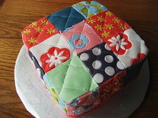 Quilt Cake- one of my favorites @Devany Lance Lance Lance Niederhauser Blanket Cake, Quilt Cake, Patchwork Cake, Bed Cake, Grandmas Birthday, Sewing Cake, Tire Cake, Quilted Cake, Artistic Food