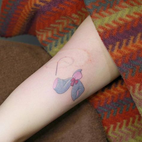 Magical Disney Tattoos To Make You Feel Nostalgic Fairy Godmother Tattoo Ideas, Godmother Tattoo Ideas, Godmother Tattoo, Sister Symbol Tattoos, Tattoo Ideas Meaningful, Cinderella Tattoo, Disney Sleeve Tattoos, Disney Princess Tattoo, Symbol Tattoo