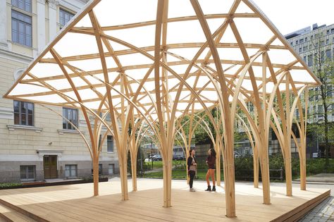 The Best Student Work Worldwide: ArchDaily Readers Show Us their Studio Projects Architecture Pavilion, Building Green, Innovation Hub, Architecture Contemporary, Architecture Residential, Tree Structure, Best Student, Pavilion Architecture, Green Roofs