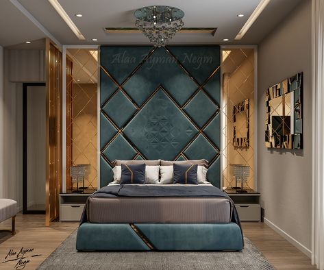 LUXURY MASTER BEDROOM on Behance Bed Background, Lux Hotel, Perspective Room, Bed Aesthetic, Bed Back Design, Bedroom Pop Design, Unique Bedroom Design, Bed Headboard Design, Luxury Bedroom Furniture