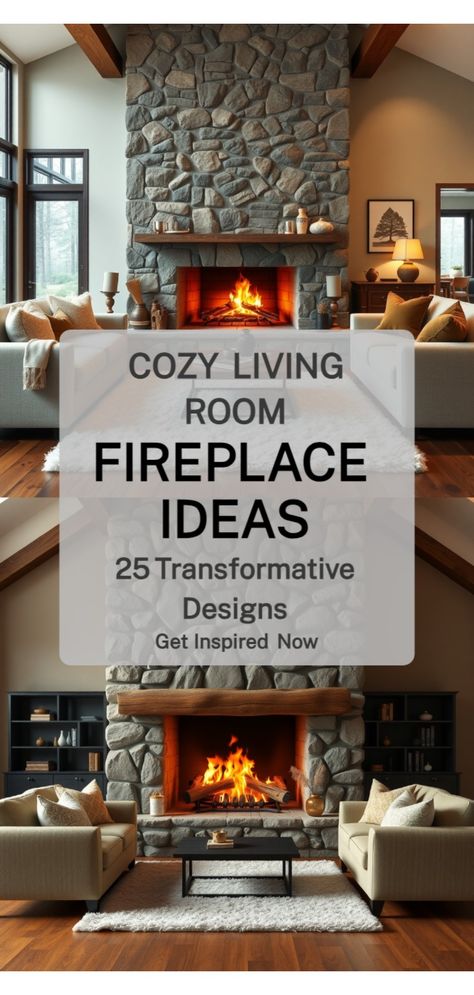 Fireplace Ideas Reface Fireplace Before And After, Living Room Addition With Fireplace, Fireplaces With No Hearth, Mendota Gas Fireplace, Transitional Style Fireplace, Mcgee And Co Living Room Fireplace, Gas Log Fireplace Ideas Living Rooms, Cosy Living Room With Fireplace, Fireplace Floor Decor Ideas