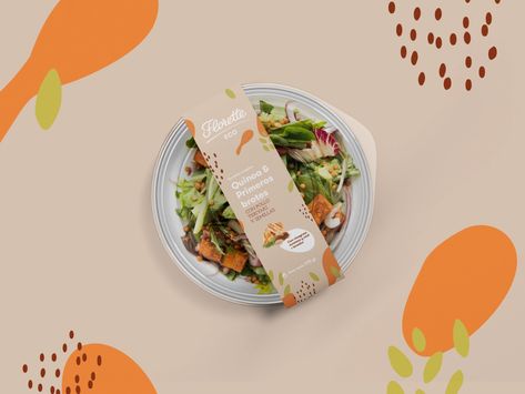 Salad Packaging by Ale Giorcelli on Dribbble Rice Bowl Design Packaging, Salad Packaging, Bakery Packaging Design, Pollo Teriyaki, Bakery Packaging, Food Packaging Design, Bowl Designs, Logo Food, Food Labels