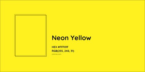 Neon Yellow Palette, Munsell Color System, Pantone Tcx, Analogous Color Scheme, Rgb Color Codes, Yellow Palette, Colorful Website, Hexadecimal Color, Rgb Color Wheel