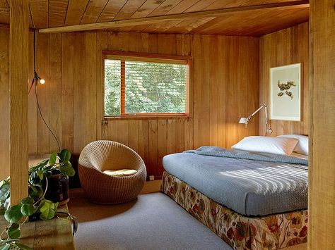 Modernist House, Mill Valley, Decoration Inspiration, Cheap Decor, House Made, Cheap Home Decor, Wood Paneling, Home Bedroom, Home Interior