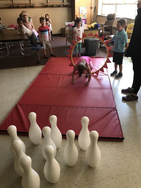 Obstacle Course: Ring of Fire and Human Bowling Human Bowling, Ring Of Fire, Drama Theatre, Extra Curricular, Theatre Arts, Obstacle Course, Chess Board, Character Shoes, Summer Camp