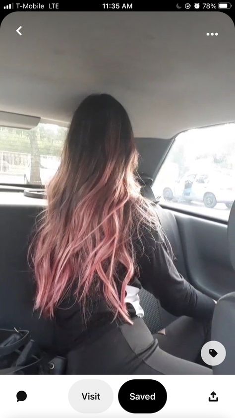 Pink Hair Balayage Brown, Ombré Pink Hair, Brown To Pink Ombre Hair, Brown To Pink Hair, Pink Hair Balayage, Brown To Pink Balayage, Brown Pink Hair, Ombre Pink Hair, Hair Color Summer