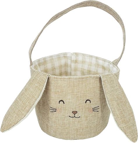 Amazon.com: MON AMI Premium Easter Bunny Basket with Handles – 13”, Toy Basket - Perfect for Easter Egg Hunts, Easter Baskets for Kids, Nursery Décor : Baby Bunny Easter Basket, Happy Bunny, Easter Bunny Basket, Easter Goodies, Kids Holiday Gifts, Bunny Basket, Toy Basket, Easter Basket Stuffer, Matching Baby