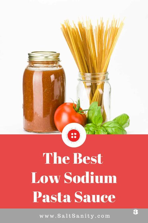 These low sodium pasta sauce options can help get a delicious low sodium meal on the table in minutes. Savor every bite without worrying about blowing your daily sodium limit! Low Sodium Pasta, Low Sodium Bbq Sauce, Low Sodium Pasta Sauce, Low Sodium Diet Plan, Wine Pasta Sauce, Low Sodium Snacks, Tomato Basil Pasta Sauce, Basil Pasta Sauce, Low Salt Recipes