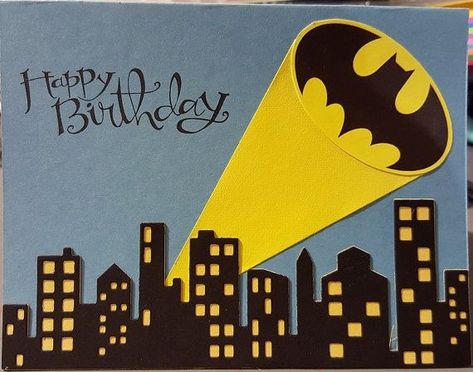 Batman Signal, Batman Gifts, Batman Theme, Birthday Father, Isaiah 9, Batman Party, Happy Birthday Son, Batman Birthday, Birthday Cards For Boys