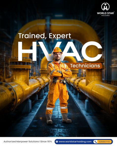 Need reliable HVAC solutions in the UAE? 

Our trained and expert HVAC technicians are ready to deliver top-notch service, ensuring your systems run smoothly and efficiently. Trust World Star Holding for all your HVAC manpower needs. Contact us today to learn more!

---
☎️👉 𝘾𝙤𝙣𝙩𝙖𝙘𝙩 : +𝟫𝟩𝟣 𝟤 6661110
🌐👉 𝙒𝙚𝙗𝙨𝙞𝙩𝙚 : 𝘸𝘸𝘸.𝘸𝘰𝘳𝘭𝘥𝘴𝘵𝘢𝘳𝘩𝘰𝘭𝘥𝘪𝘯𝘨.𝘤𝘰𝘮
---


#HVACExperts #UAEHVAC #Worldstarholding #ManpowerSolutions 
#HVACTechnicians #worldstarholding #uae Hvac Social Media Posts, Hvac Technician, World Star, Social Media Posts, Social Media Post, To Learn, Social Media, Media