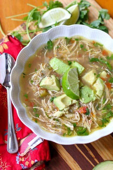 Spicy Chicken Soup Recipes, Chicken Lime Soup, Chicken Broth Recipe, Mexican Chicken Soup, Spicy Chicken Soup, Mexican Soup Chicken, Mexican Soup, Instant Pot Soup, Mexican Chicken