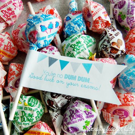 Exam Week Treats Free Printable Testing Treats For Students, Testing Treats, Testing Encouragement, Academic Awards, Testing Motivation, Exam Week, Dum Dums, Week Schedule, Exam Day