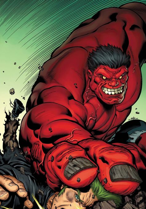 #Red #Hulk #Fan #Art. (Red Hulk Vol.2 #31 Variant Cover) By: Ian Churchill. ÅWESOMENESS!!!™ ÅÅÅ+ Red Hulk Marvel, Ed Mcguinness, Hulk Artwork, Red She Hulk, Planet Hulk, Hulk Art, Marvel Hulk, Hulk Comic, Red Hulk