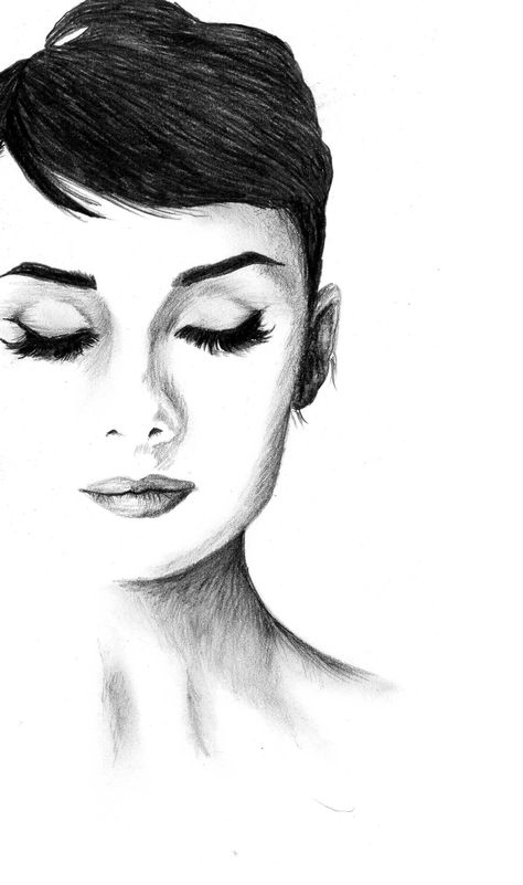 Audrey Hepburn Audrey Hepburn Tattoo, Audrey Hepburn Drawing, Hepburn Audrey, Sketch Instagram, Audrey Hepburn Art, Audrey Hepburn Photos, Audrey Hepburn Quotes, 얼굴 드로잉, Audrey Hepburn Style