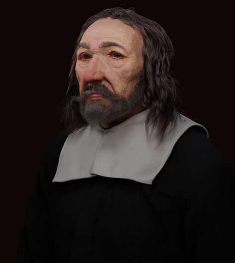 ArtStation - Sir Thomas Browne Facial Reconstruction V4 1605 -1682, Curtis Durane Thomas Browne, Facial Reconstruction, Art Station, Historical Characters, History Facts, 17th Century, Pretty Good, In London, Facial