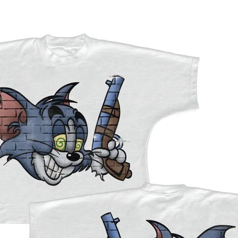 Tom & Jerry T-Shirt Streetwear Design 2024 Design, Tom Jerry, Shirt Streetwear, Tom And Jerry, Instagram Design, Art Artwork, Dm Me, Aesthetic Art, Mockup