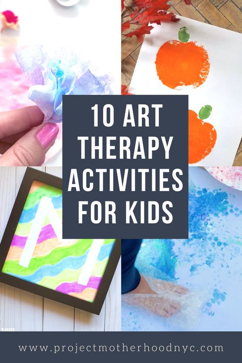 10 Art Therapy Activities For Kids - Project Motherhood Art Therapy Activities For Kids, Art Therapy Exercises, Therapeutic Art Activities, Therapy Exercises, Creative Arts Therapy, Art Therapy Projects, Therapeutic Art, Intentional Parenting, Painting Activities