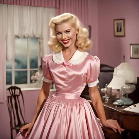 50s Retro Fashion, 80s Housewife, Christian Femininity, 50s Housewife Dress, Traditional Femininity, 50s Housewife, Housewife Dress, 1950s Housewife, 50's Fashion