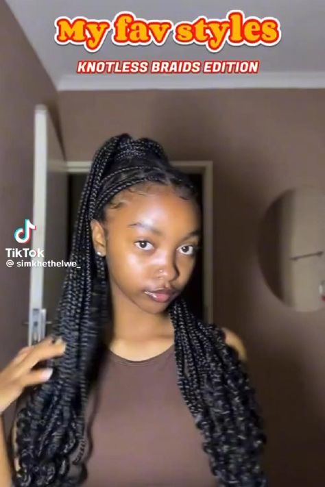 How to style braids with curly ends How To Style Braids, Box Braids With Curly Ends, Layered Braids, Braids With Curly Ends, Short Hair Twist Styles, Quick Hairstyles For School, Style Braids, Cute Box Braids, Different Curls