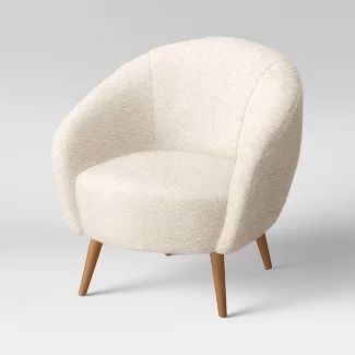 Opalhouse Furniture : Target Small Comfy Chair, Sherpa Accent Chair, Cream Accent Chair, Round Chair, Comfy Chairs, Bedroom Chair, Barrel Chair, Seating Arrangements, Cozy Fashion