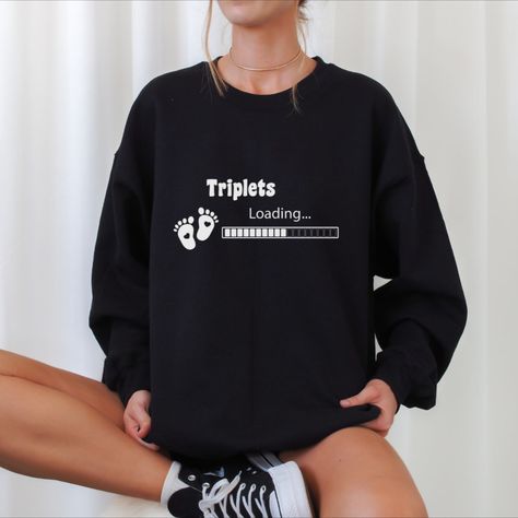 Triplets Loading, Tshirt, Pregnancy Announcement, Triplet Pregnancy, Mom to Be, Triplet Mom, Funny, Baby Shower Shirt, Baby Announcement Triplet Birth Announcement, Triplets Pregnancy Announcement, Triplet Pregnancy Announcement, Triplet Pregnancy, Triplets Pregnancy, Baby Shower Shirt, Twin Pregnancy Announcement, Baby Shower Shirts, Twin Pregnancy