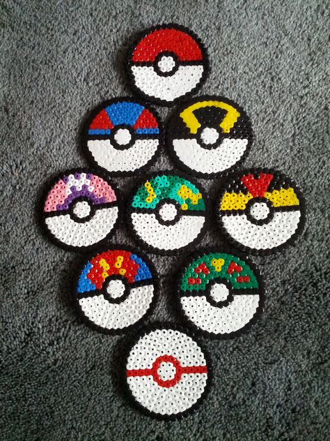 Perler Beads Pokemon, Hama Beads Pokemon, Pokemon Bead, Hamma Beads Ideas, Easy Perler Bead Patterns, Pokemon Perler Beads, Pearl Beads Pattern, Fuse Bead Patterns, Hama Beads Design